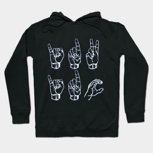 IDK and IDC - American Sign Language Hoodie